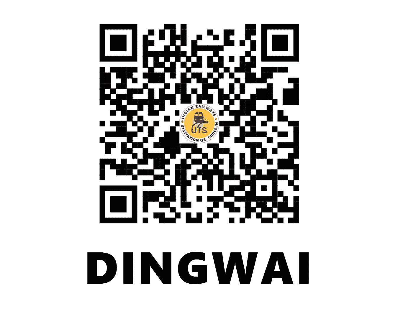 UTS QR Code for DINGWAI - DWI - NC (UTTAR PRADESH)